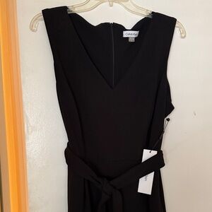 Calvin Klein Black Sleeveless Jumpsuit
